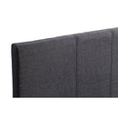 Single Linen Fabric Bed Frame Grey-4