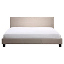 King Linen Fabric Bed Frame Beige-8