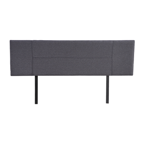 Linen Fabric King Bed Headboard Bedhead - Grey