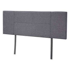 Linen Fabric Queen Bed Headboard Bedhead - Grey