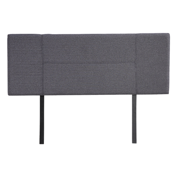 Linen Fabric Double Bed Headboard Bedhead - Grey