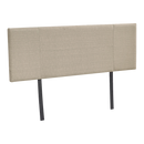 Linen Fabric Double Bed Headboard Bedhead - Beige-3