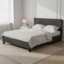 Double Linen Fabric Bed Frame Grey-7