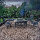 18" Square Metal Fire Pit Outdoor Heater-5