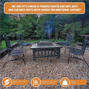 18" Square Metal Fire Pit Outdoor Heater-10