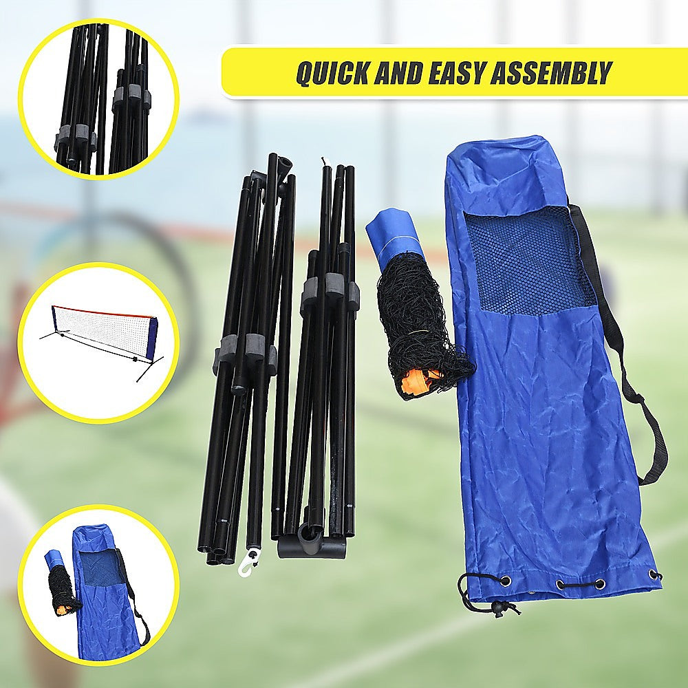 6 Meters Portable Foldable Mini Tennis Net & Post Set