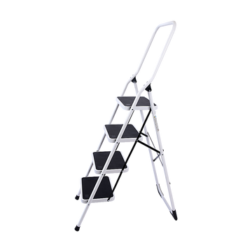 Foldable Non Slip 4 Step Steel Ladder