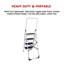 Foldable Non Slip 4 Step Steel Ladder-7