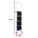 Foldable Non Slip 4 Step Steel Ladder-9