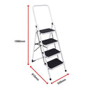 Foldable Non Slip 4 Step Steel Ladder-10