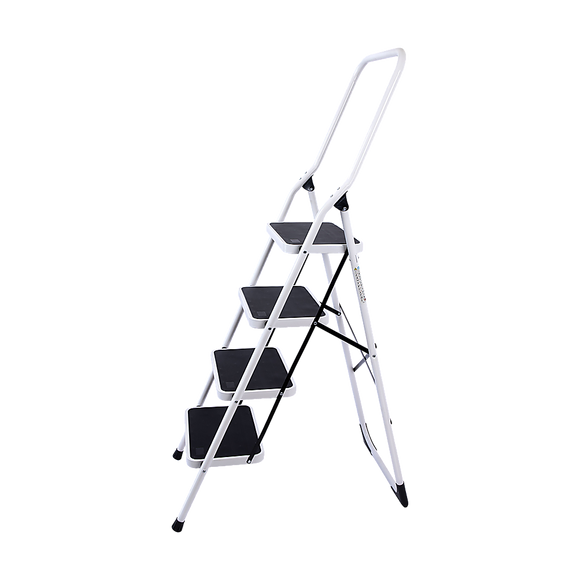 Foldable Non Slip 4 Step Steel Ladder