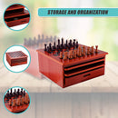 10 in 1 Wooden Chess Board Games Slide Out Checkers House Unit Set-8