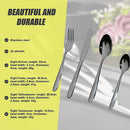 32 Piece Stainless Steel Cutlery Set Knives Fork Spoon Teaspoon-11