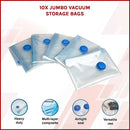 10X Jumbo Vacuum Storage Bags – Space Saver Seal Bags for Clothes, Bedding, Blankets & Travel Organisation-2