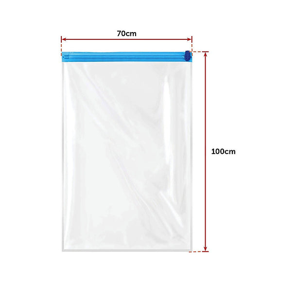 10X Jumbo Vacuum Storage Bags – Space Saver Seal Bags for Clothes, Bedding, Blankets & Travel Organisation