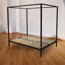 4 Four Poster Queen Bed Frame-2