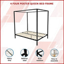 4 Four Poster Queen Bed Frame-3