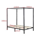 4 Four Poster Queen Bed Frame-6