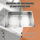 810x505mm Handmade 1.5mm Stainless Steel Undermount / Topmount Kitchen Sink with Square Waste-9