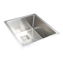 430x455mm Handmade 1.5mm Stainless Steel Undermount / Topmount Kitchen Sink with Square Waste-1