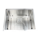 430x455mm Handmade 1.5mm Stainless Steel Undermount / Topmount Kitchen Sink with Square Waste-4