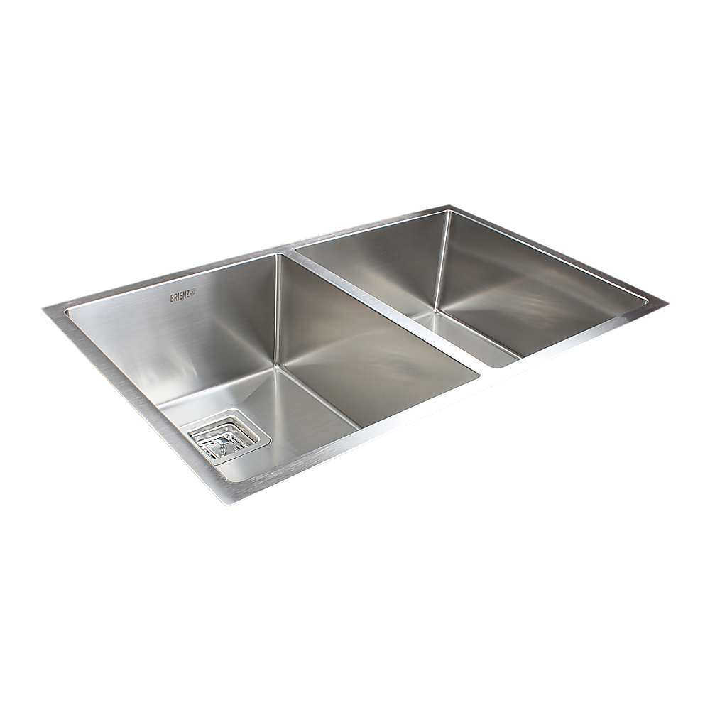 835x505mm Handmade 1.5mm Stainless Steel Undermount / Topmount Kitchen Sink with Square Waste