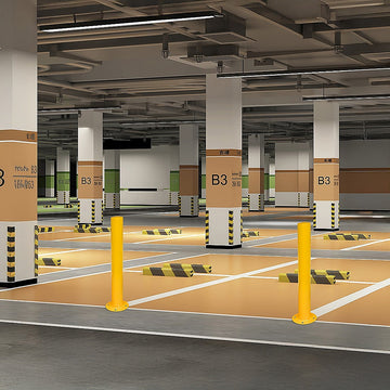 Yellow Heavy Duty Steel Bollard Post - 0