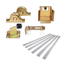 Sliding Gate Hardware Accessories Kit - 6m Track, Wheels, Stopper, Roller Guide-1
