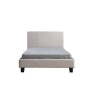King Single Linen Fabric Bed Frame Beige-6