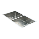865x440mm Handmade Stainless Steel Undermount / Topmount Kitchen Sink with Waste-1