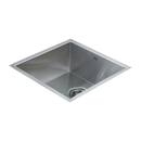 440x440mm Handmade 1mm 20 Gauge Stainless Steel Kitchen Laundry Sink with Waste-4