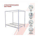 4 Four Poster Queen Bed Frame-3