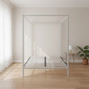 4 Four Poster Queen Bed Frame-7