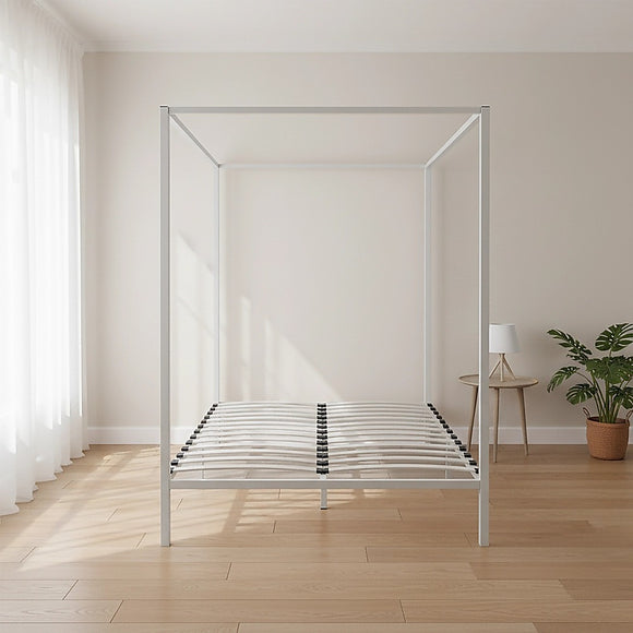 4 Four Poster Queen Bed Frame