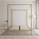 4 Four Poster Queen Bed Frame-7