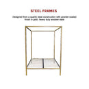 4 Four Poster Queen Bed Frame-11