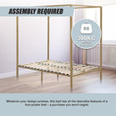 4 Four Poster Queen Bed Frame-8