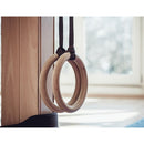 Birch Wood Gymnastic Rings with Adjustable Straps – Strength & Calisthenics Training-2