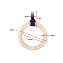 Birch Wood Gymnastic Rings with Adjustable Straps – Strength & Calisthenics Training-8