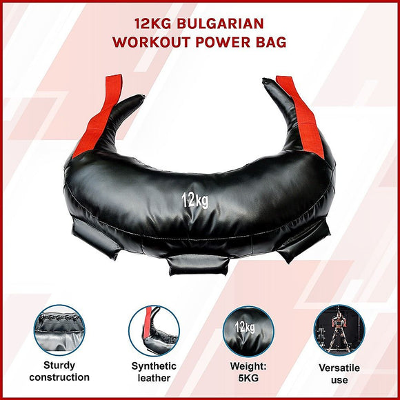 12kg Bulgarian Workout Power Bag for CrossFit Fitness Strength Training and MMA