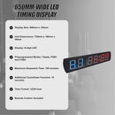 6 Digit Digital Timer Interval Fitness Clock LED Gym Display-4