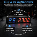 6 Digit Digital Timer Interval Fitness Clock LED Gym Display-7
