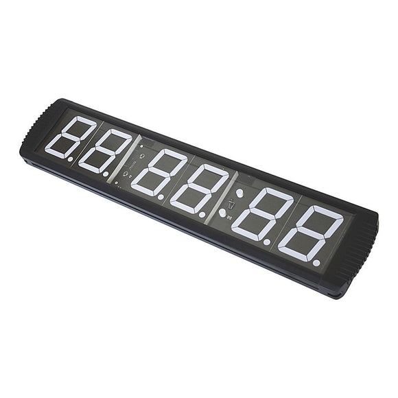 6 Digit Digital Timer Interval Fitness Clock LED Gym Display