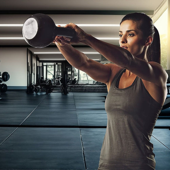 16kg Concrete Kettlebell Weight for Strength Training Home Gym
