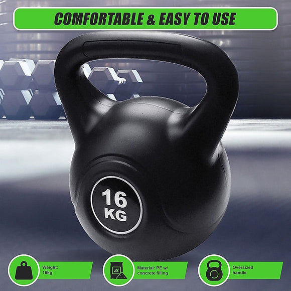 16kg Concrete Kettlebell Weight for Strength Training Home Gym