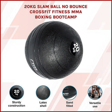 20kg Slam Ball No Bounce Crossfit Fitness MMA Boxing BootCamp - 0