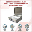 304 Stainless Steel Hand Paper Towel Dispenser Holder Toilet Heavy Duty-3