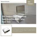 304 Stainless Steel Hand Paper Towel Dispenser Holder Toilet Heavy Duty-8