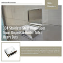 304 Stainless Steel Hand Paper Towel Dispenser Holder Toilet Heavy Duty-8