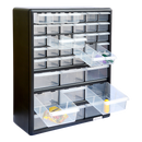 Storage Cabinet Drawers 39 Plastic Tool Box Containers Organiser Cupboard-4